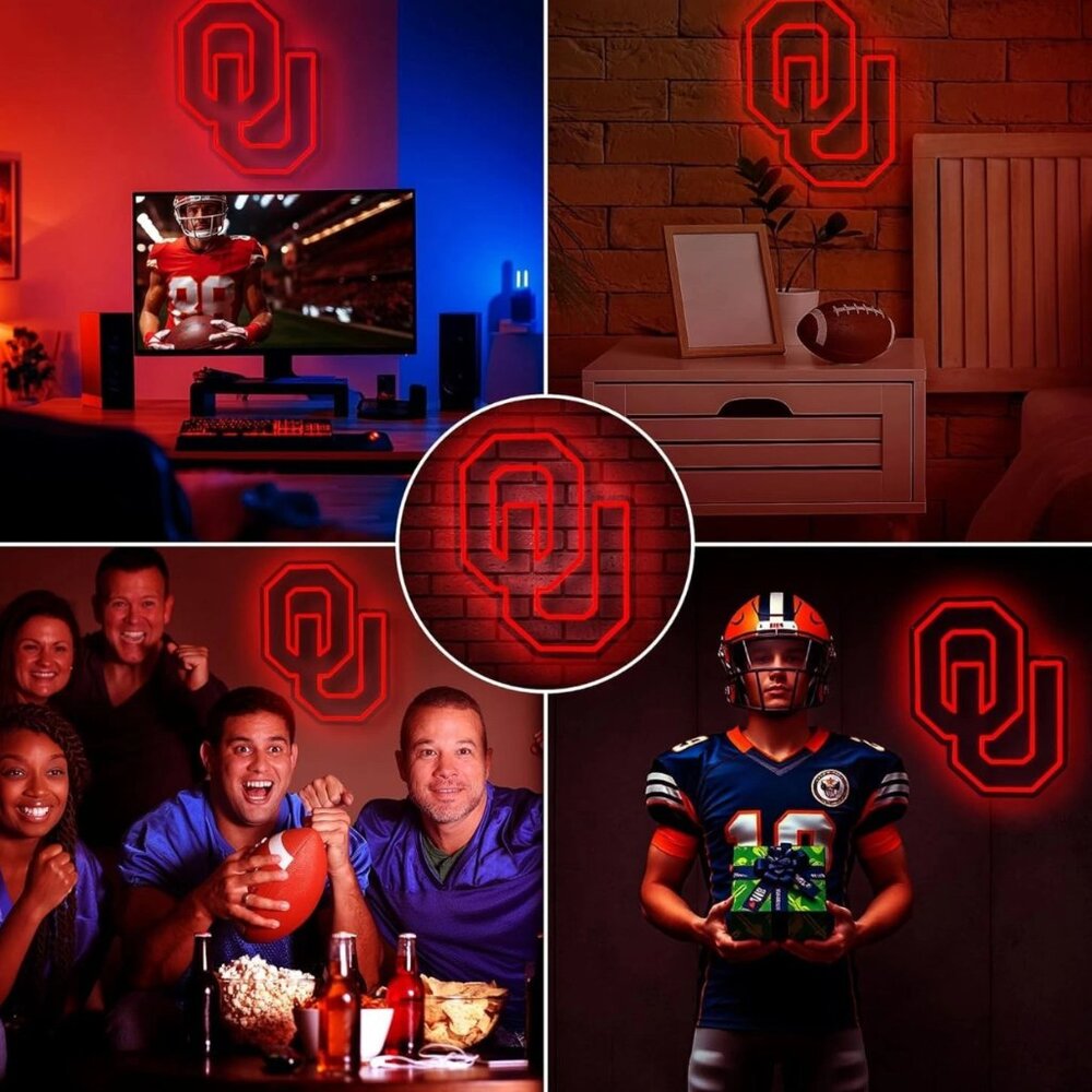OKLAHOMA UNIVERSITY NEON LED SIGN - Picture 5 of 5